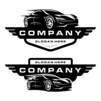 logotipo de coche deportivo vector