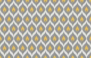 Traditional Ikat seamless pattern design. Design for carpet, wallpaper, clothing, wrapping, batik, fabric, Vector illustration embroidery style in Ethnic themes.