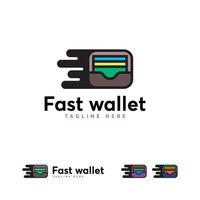 Fast Wallet logo template, Payment logo symbol vector