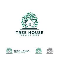 Nature House logo designs concept, Fresh Home logo symbol, Building logo