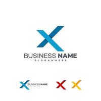 Modern X initial logo for business, X simple symbol vector