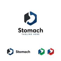 Stomach logo designs symbol, Stomach Care logo template vector