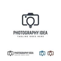 Photography idea logo designs concept vector, Photo Inspire logo symbol vector