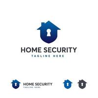 Home Security logo designs template, Home Guard logo template vector
