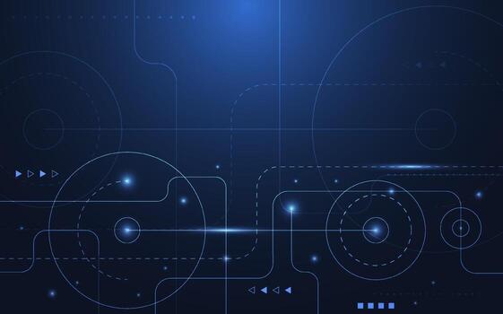 Abstract technology dot and line connection digital hi tech design concept background. Space for text. Vector illustration