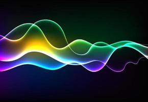 Modern speaking sound waves oscillating dark blue light, Abstract technology background. Vector illustration