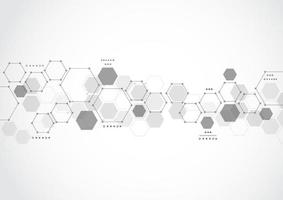 Molecular structure abstract tech background. Medical design. Vector illustration