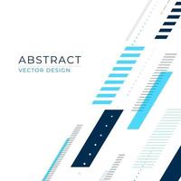 Abstract banner with dashed lines and shapes in a diagonal composition vector