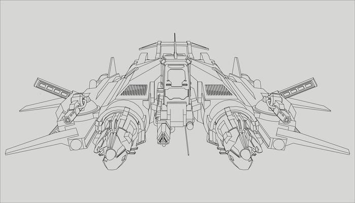 lineart from the spaceship