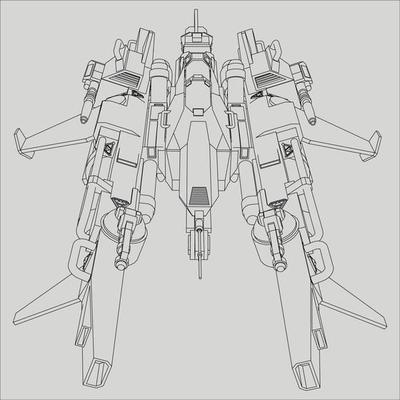 lineart from the spaceship