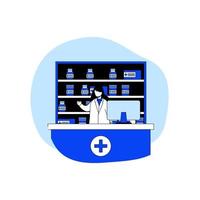 Healthcare and pharmacy icon concept
