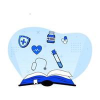 Medical education icon concept vector
