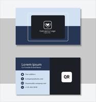 Corporate clean business card template vector