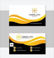 Corporate clean business card template vector
