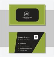 Corporate clean business card template vector