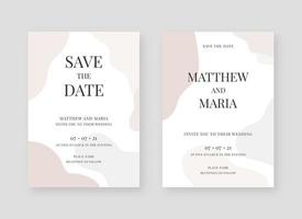 plantilla de tarjeta de invitación. conjunto de diseño de plantilla de tarjeta de invitación de boda. vector de fondo de diseño decorativo.