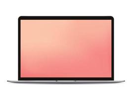 Modern laptop computer. Computer notebook mockup vector. Mockup vector isolated. Template design. Realistic vector illustration.