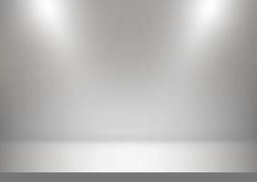 Abstract studio backdrop white and gray background. Vector illustration