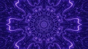 Ornement dynamique 3D de couleur violette