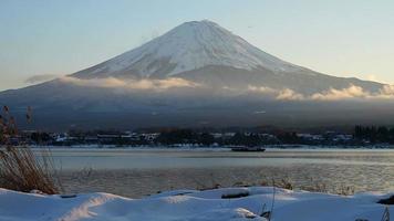 montanha fuji de timelapse no japão