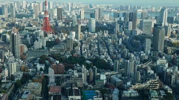 Timelapse tokyo tower en la ciudad de tokio, japón video