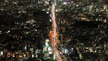 timelapse skyline della città di tokyo in giappone video