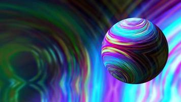 Abstract virtual reality colorful multicolored sphere loop animation video