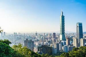 taipei 101 tower y vista de taipei, taiwán foto