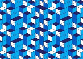 geometric pattern blue white background with box line for text message vector