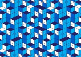 geometric pattern blue white background with box line for text message vector