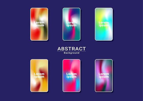 Dynamic bright multicolor background. Fractal artwork for smart phone orange