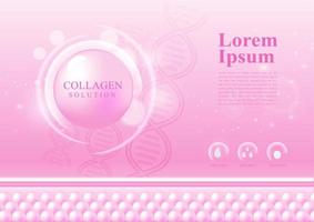 abstract background  pink colour for cosmetics collagen solution skin care elegant design vector illustration