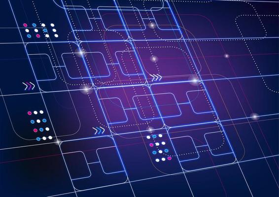 abstract blue background technology concept