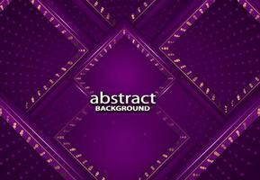 luxury abstract 3d background with violet realistic papercut decoration texture vector