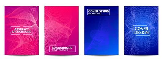 Cover geometric minimal. Set. vector