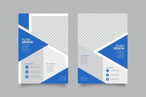 Modern marketing flyer print template vector