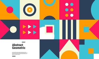 Colorful geometric pattern background vector