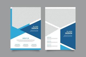 Modern flyer design print template vector