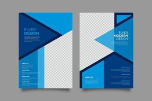 Dynamic Flat geometric flyer podcast promotion template vector
