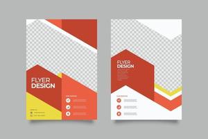 geometry template abstract business flyer vector