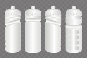 A finger grip sports bottle vector