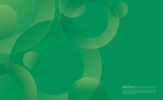 Abstract green circle background vector illustration