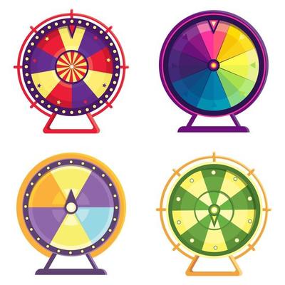 Different wheels of fortune set