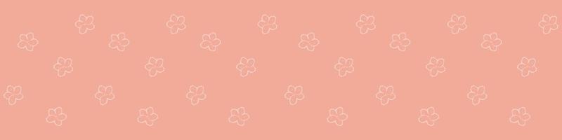 flowers on pink background vector