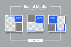 Double tone digital business marketing social media post template vector