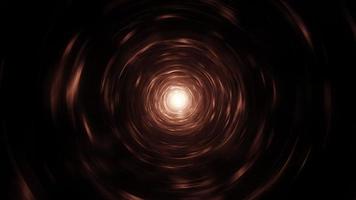 Sci-Fi Golden Energy Tunnel nahtlose Schleifenbewegung video