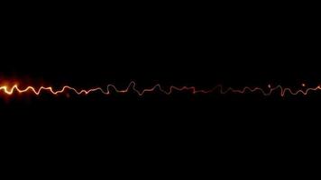 Horizontal Bright Electricity Lightning Pulse Sparking Loop video