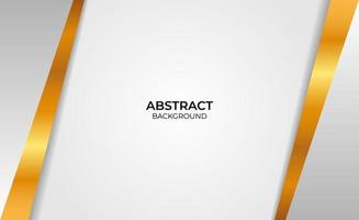 Abstract Design gold and gray style vector