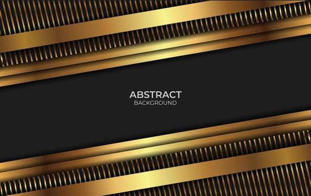 Abstract Luxury Design Black And Gold