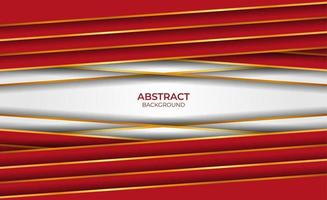 Abstract design gold and red background vector
